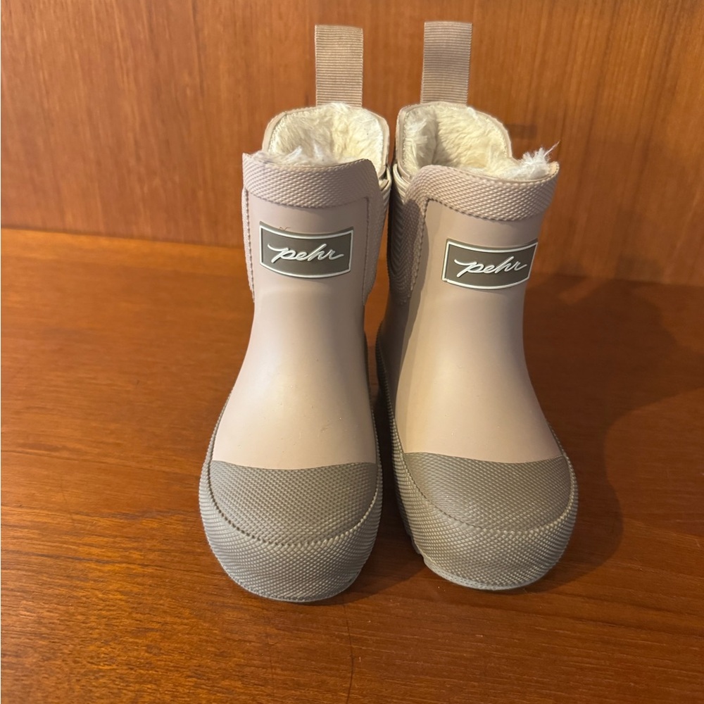 Pehr Kids Waterproof light Pink Winter / Rain Boots - Cozy Lined